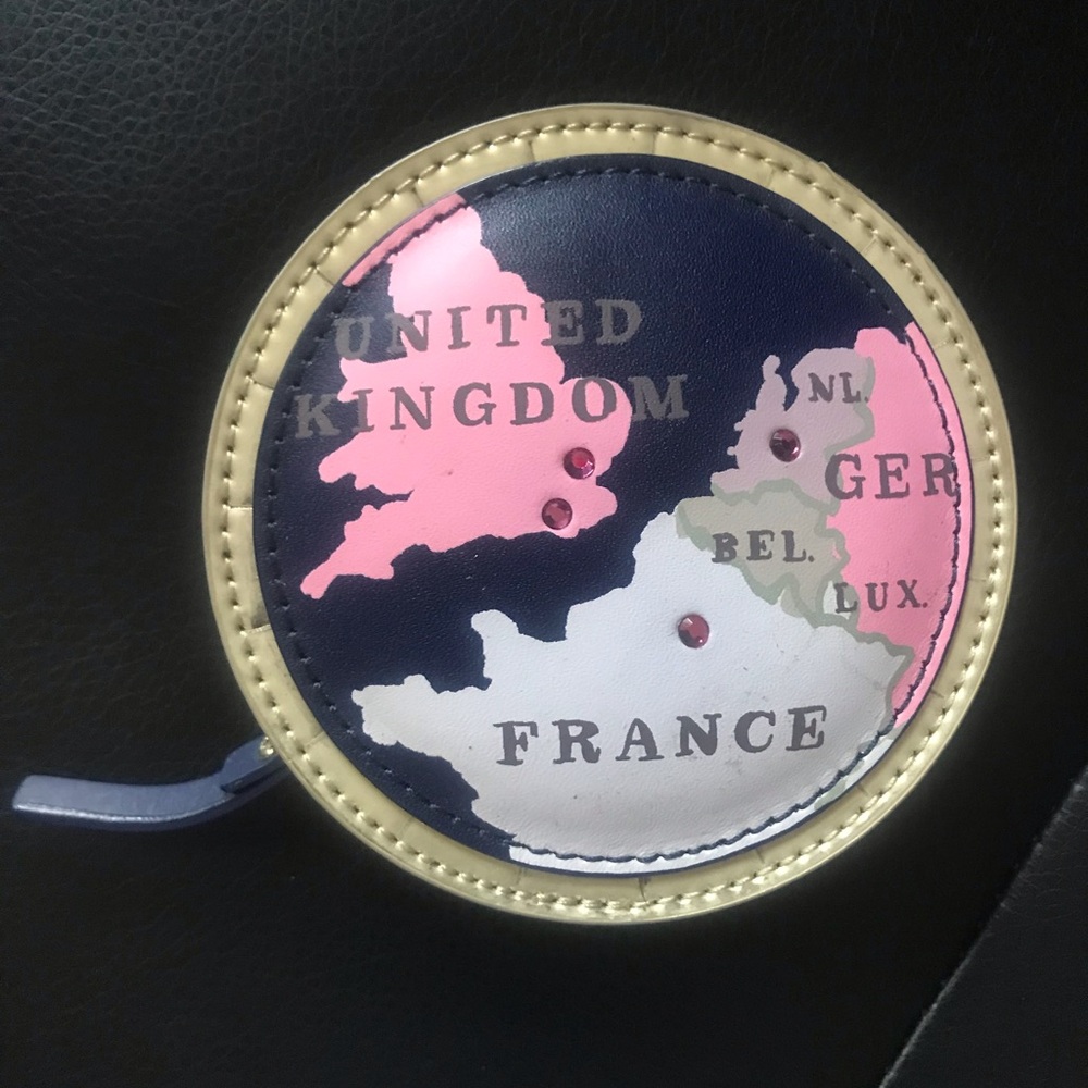 Kate Spade “Going Places” Map Graphic Coin Purse. Never used